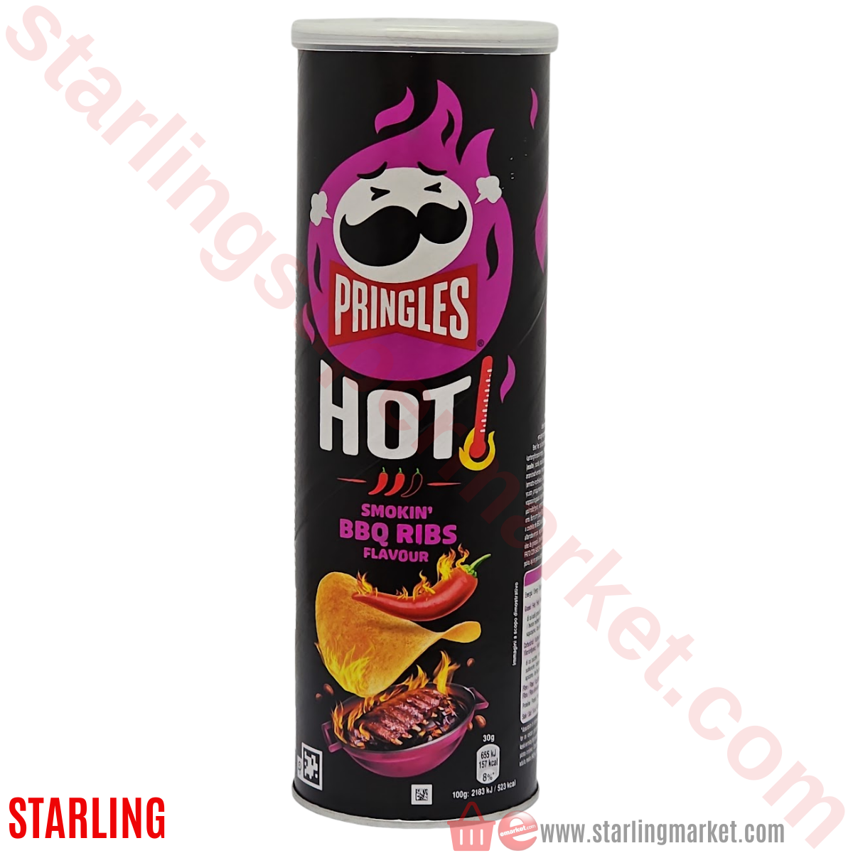 PRINGLES HOT SMOKIN BBQ RIBS 160 G