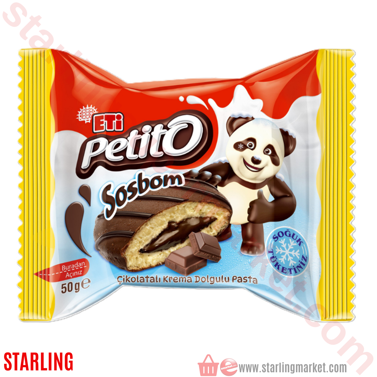 ETI PETITO SOSBOM CIKOLATALI 50 G