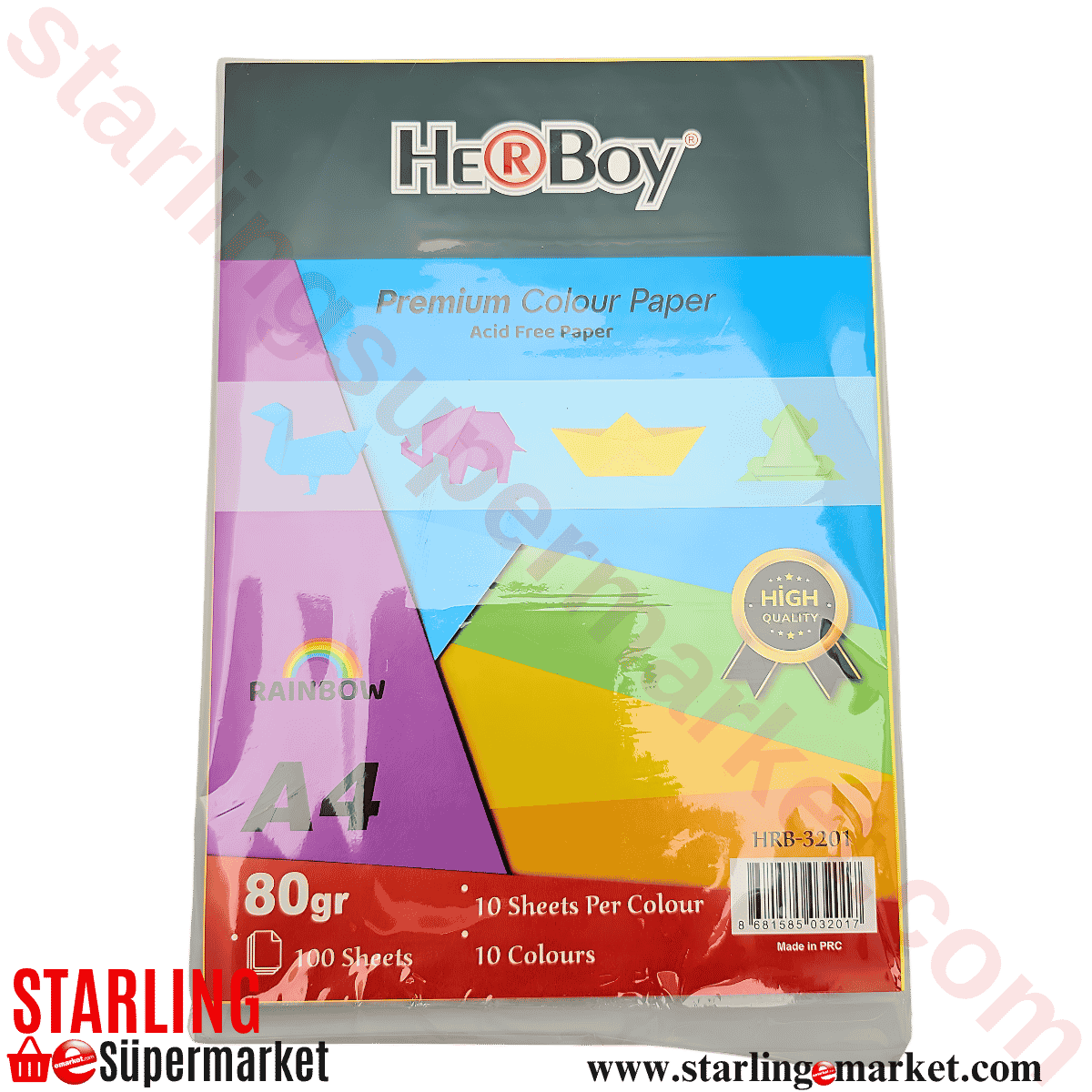 HERBOY 100 LU RENKLI KAGIT A4