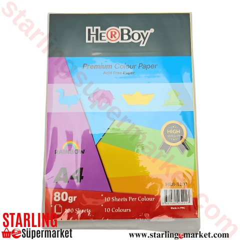 HERBOY 100 LU RENKLI KAGIT A4