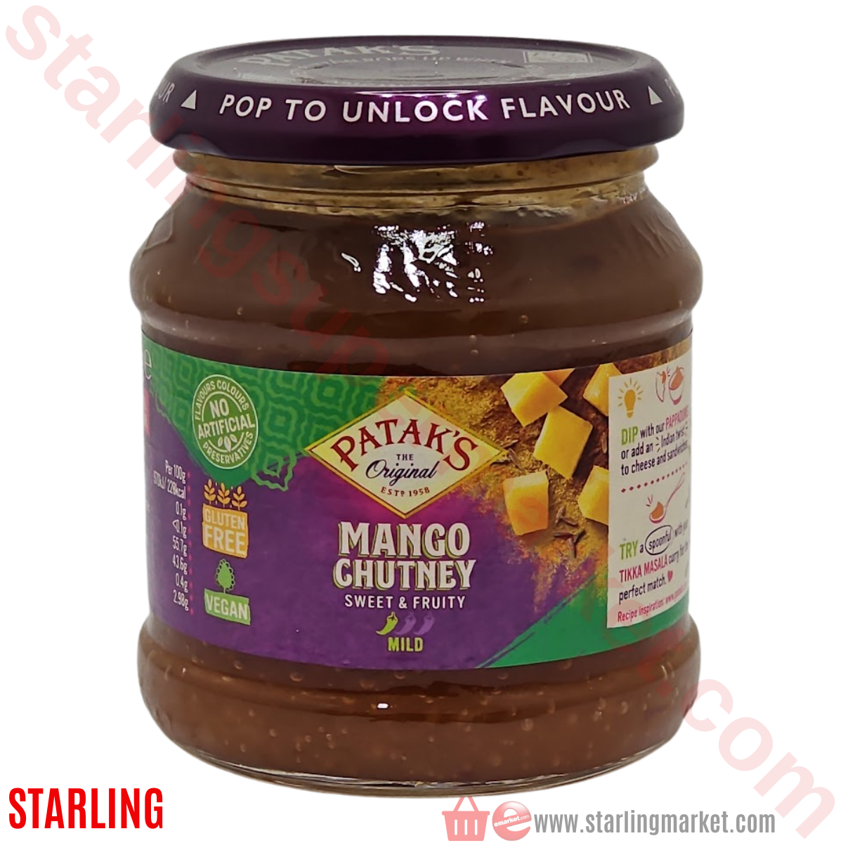 PATAKS MANGO CHUTNEY 340 G