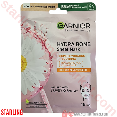 GARNIER HYDRA BOMB KAGIT MASKE NAR OZLU 28 G