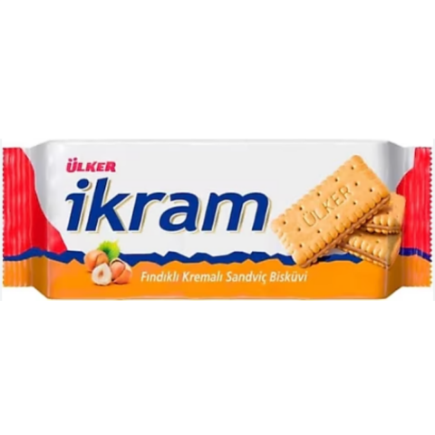 ULKER IKRAM BISKUVI FINDIK KREMALI 84 G