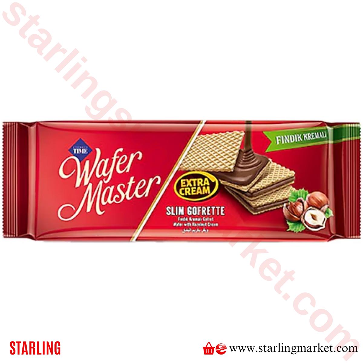 WM CIZMECI KREMALI YAPRAK GOFRET SLIM FINDIK 128 G