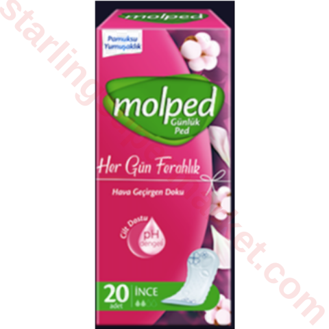 MOLPED GUNLUK PED INCELIK PARFUMSUZ 20 LI