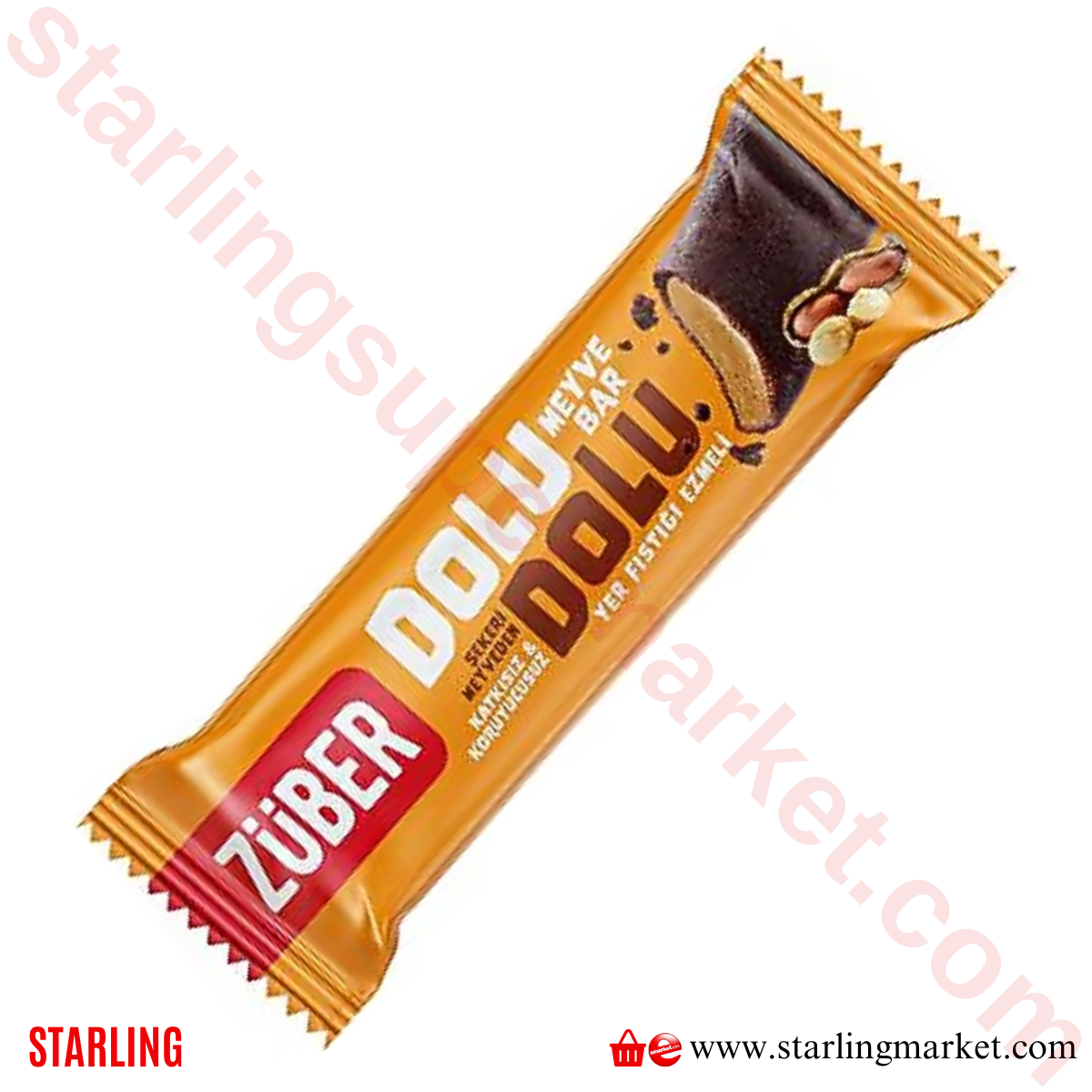 ZUBER BAR DOLU DOLU MEYVE YER FISTIGI EZMELI 30 G