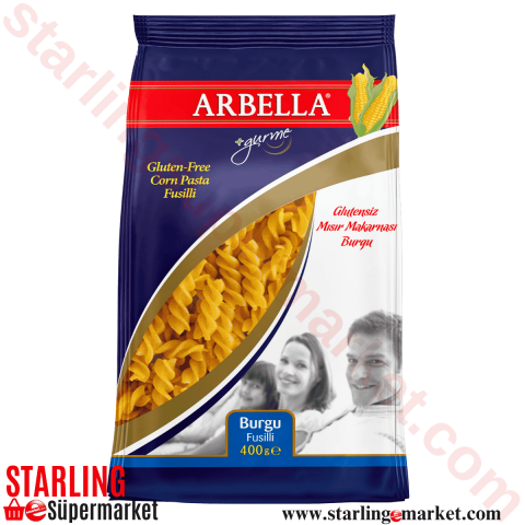 ARBELLA MAKARNA GLUTENSIZ BURGU MISIR 400 G