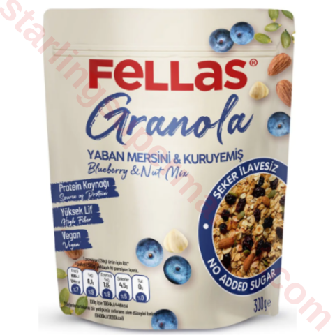 FELLAS GRANOLA YABAN MERSINI-KARISIK KURUYE. 200 G