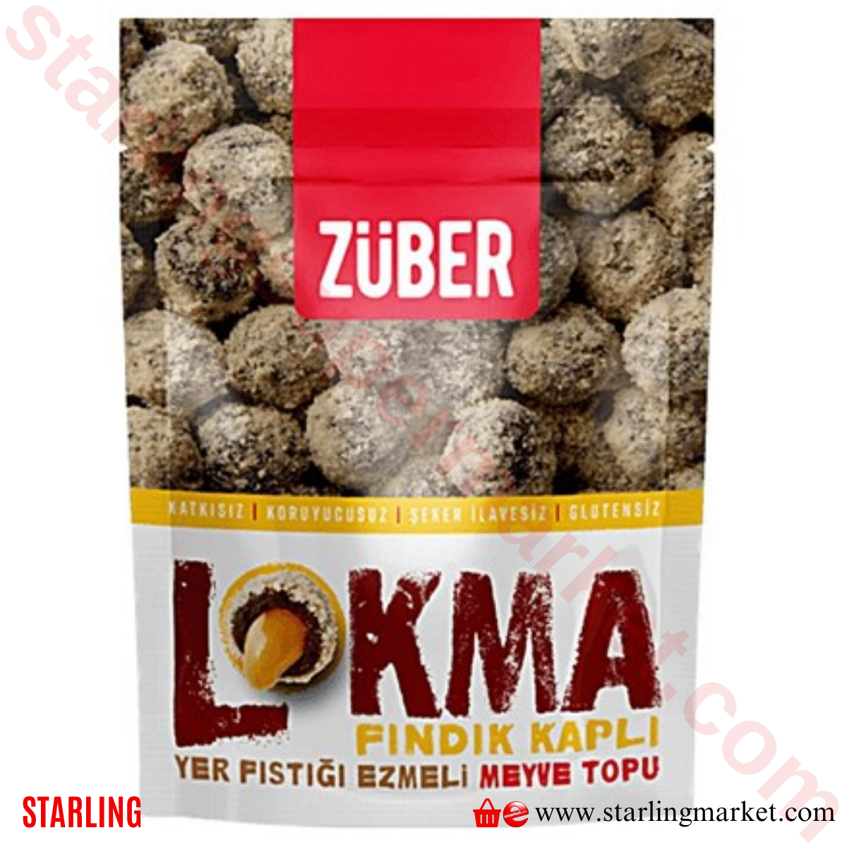 ZUBER LOKMA FINDIK-Y.FISTIGI EZME MEYVE TOPU 96 G