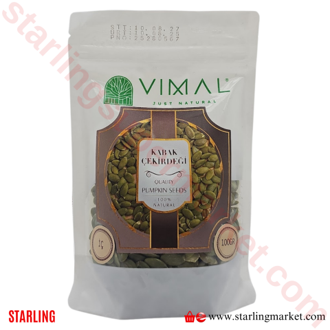 VIMAL KABAK CEKIRDEGI  KAVRULMUS 100 G