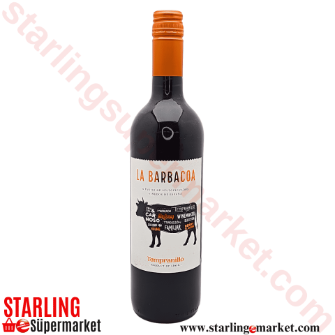 LA BARBACOA TEMPRANILLO RED 75 CL