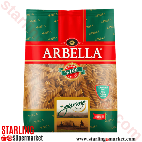 ARBELLA MAKARNA PLUS TAM BUGDAY BURGU 400 G