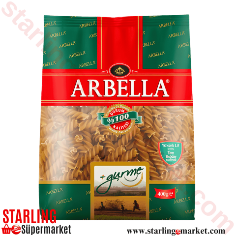 ARBELLA MAKARNA PLUS TAM BUGDAY BURGU 400 G