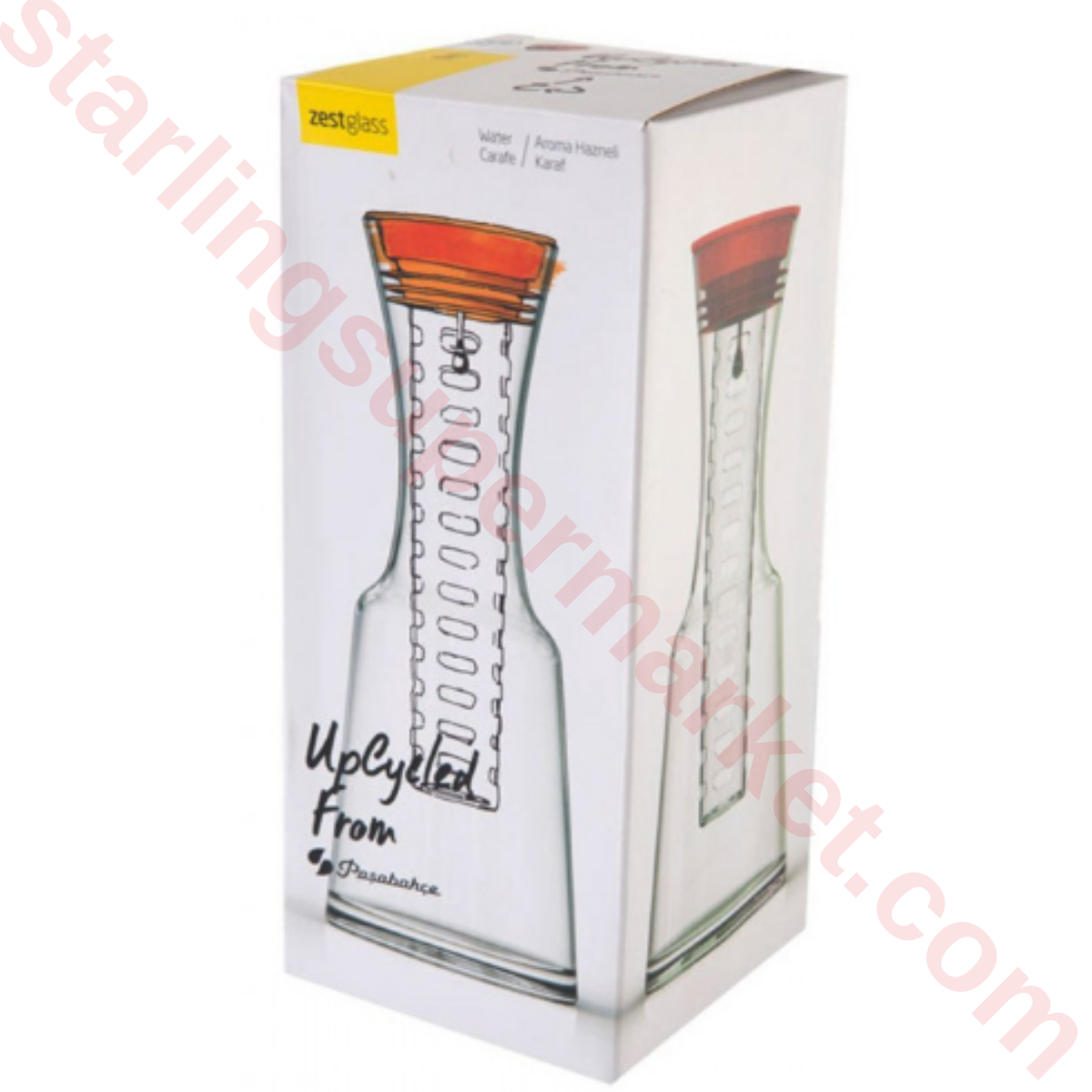 PASABAHCE AROMA HAZNELI KARAF ZEST TURUNCU 1100 CC