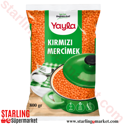 YAYLA MERCIMEK KIRMIZI 800 G