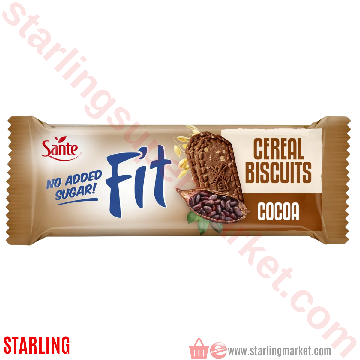 SANTE FIT CEREAL BISCUITS COCOA 50 G