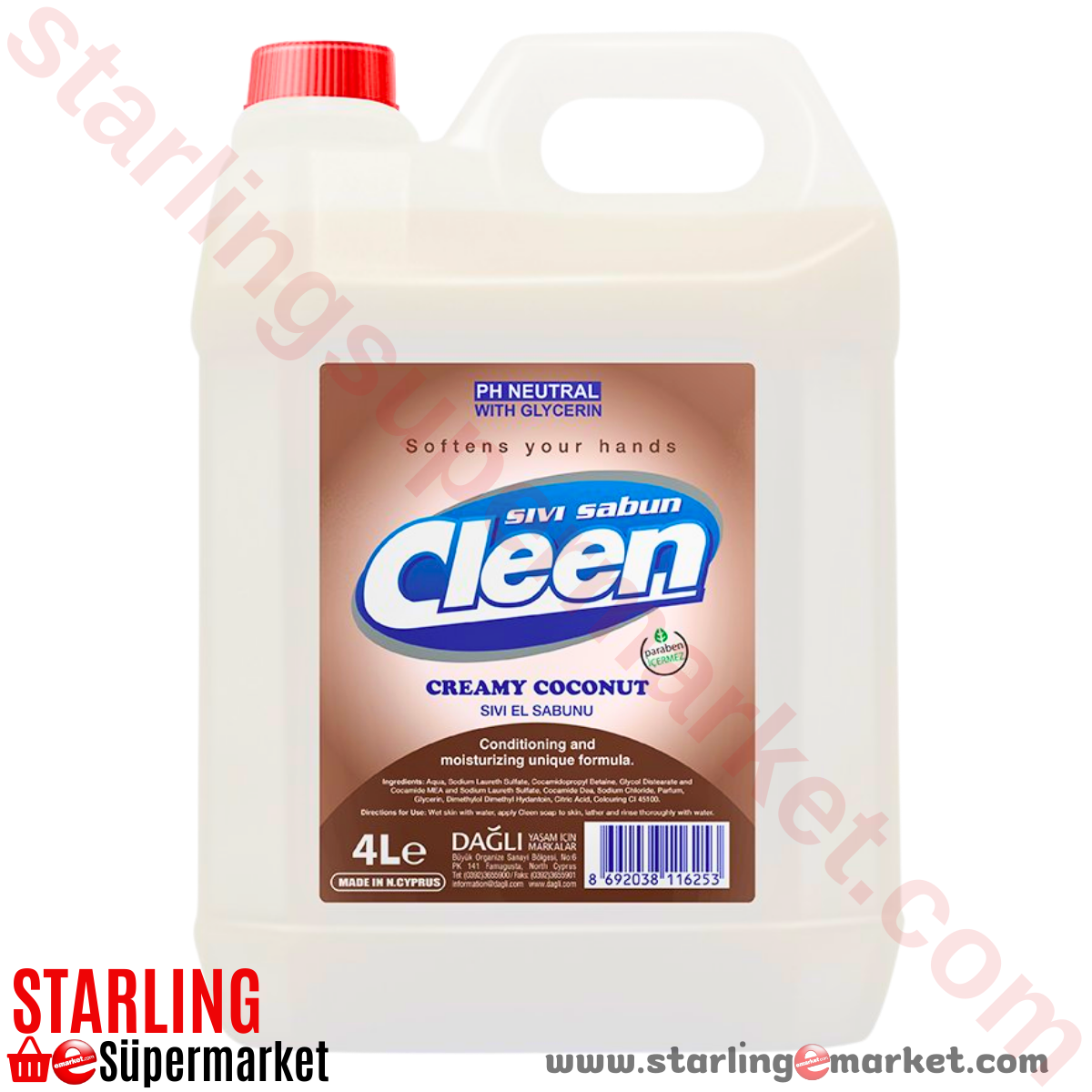 CLEEN SIVI SABUN CREAMY COCONUT 4 LT