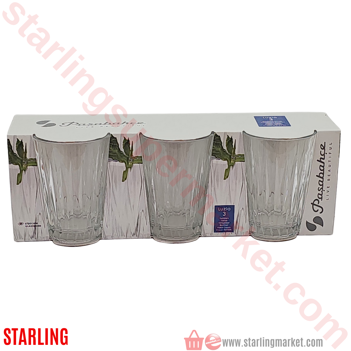 PASABAHCE LUZIA SU BARDAGI 250 CC 3 LU 520262