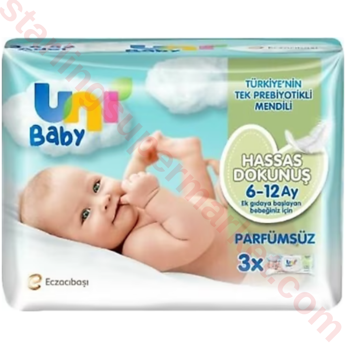 UNI BABY ISLAK HAVLU HASSAS DOKUNUS 3*52 LI