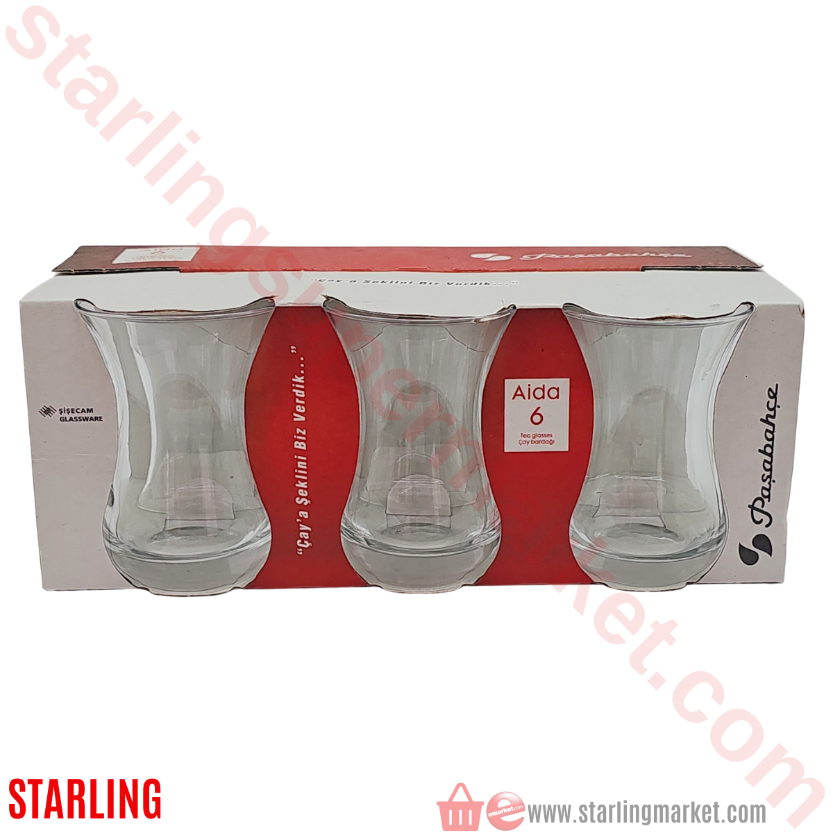 PASABAHCE AIDA CAY BARDAGI 6 LI 62511