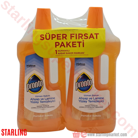 PRONTO AHSAP TEMIZLEYICI PORTAKAL 750 ML+750 ML
