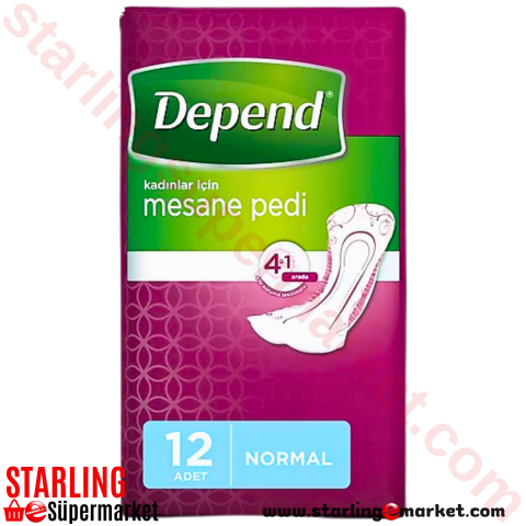DEPEND MESANE PEDI KADIN NORMAL 12 LI
