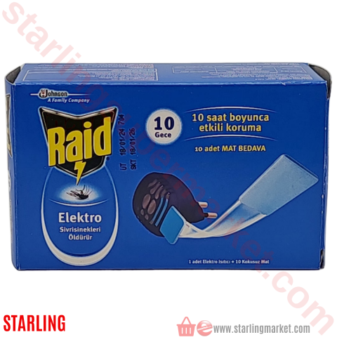 RAID ELEKTRO ISITICI SINEKOVAR+10 MAT TABLET