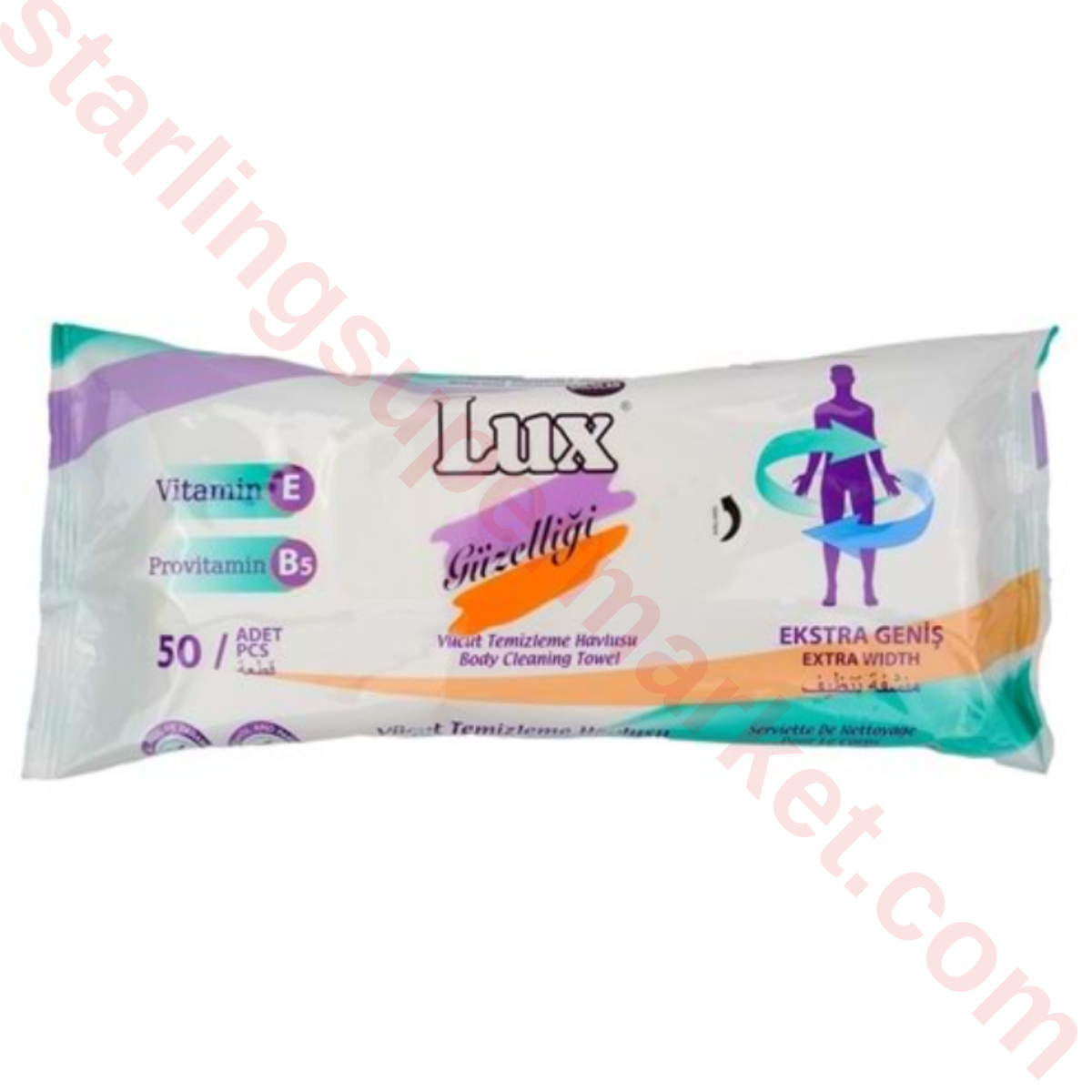 LUX VUCUT TEMIZLEME HAVLUSU 50 LI