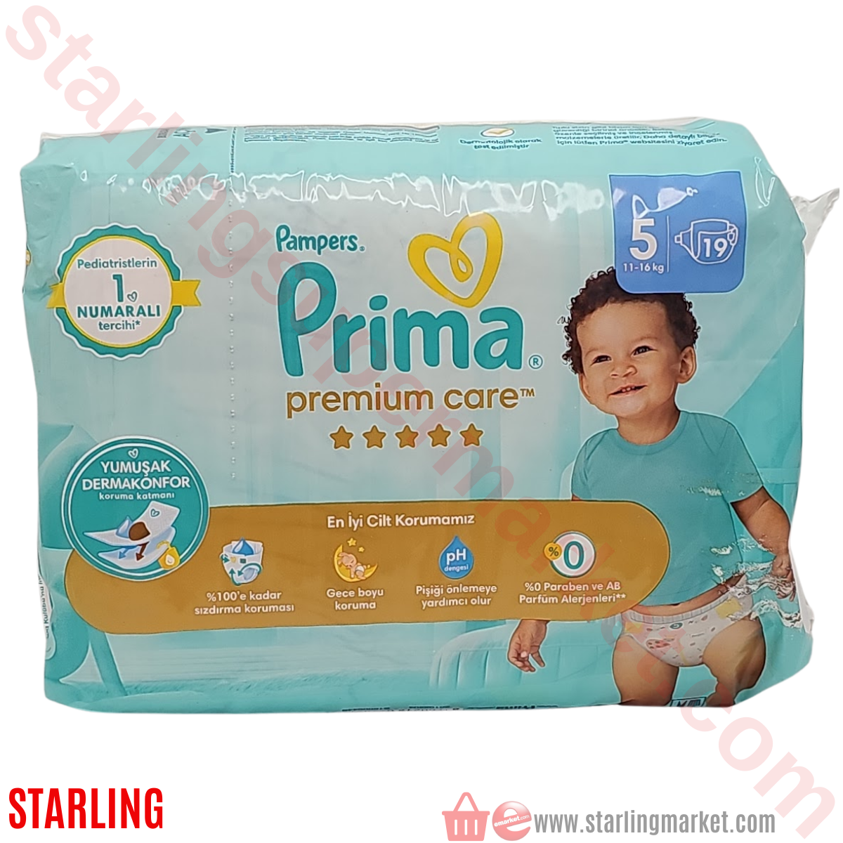 PRIMA BEBEK BEZI PREMIUM CARE IKIZ NO:5 11-16 KG
