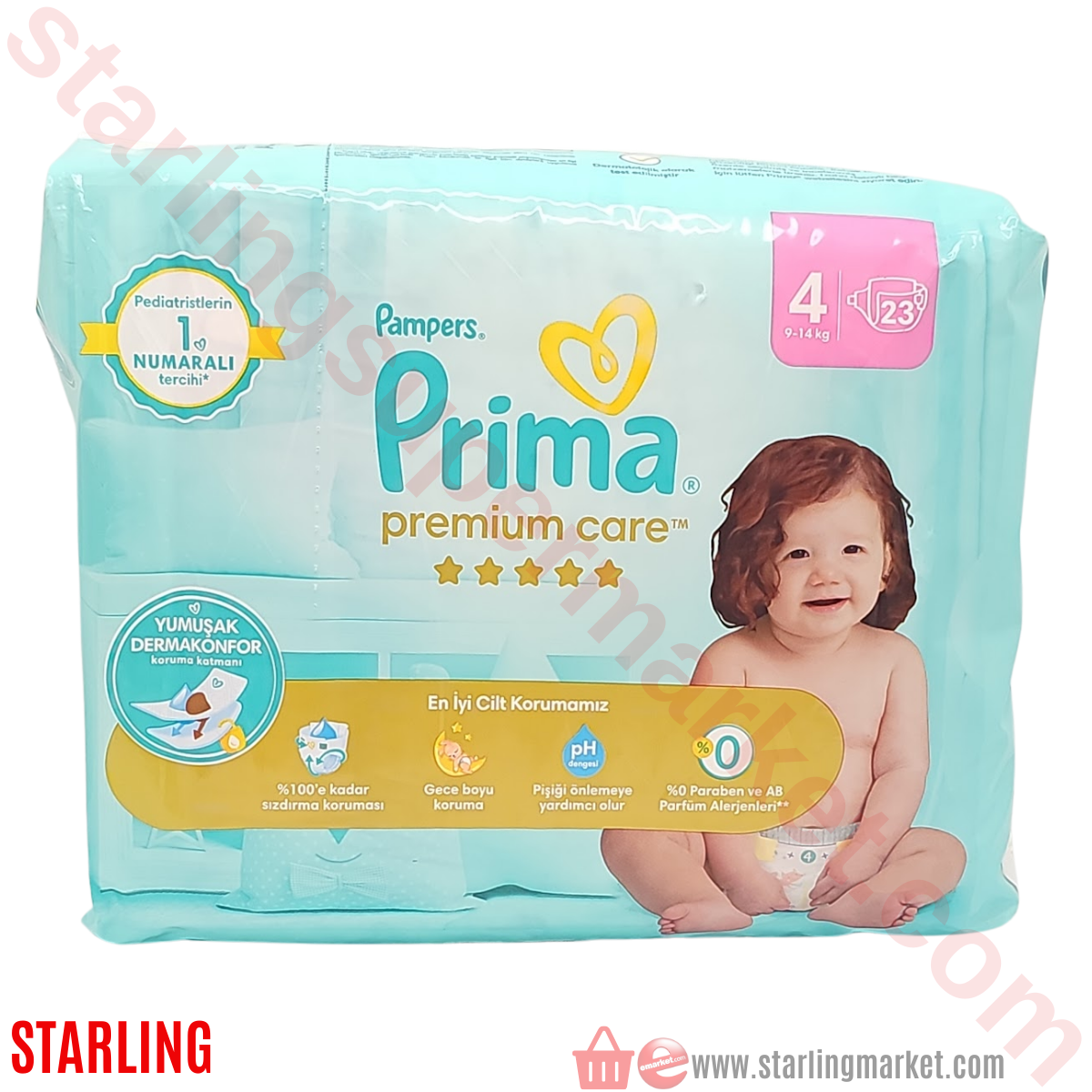 PRIMA BEBEK BEZI PREMIUM CARE NO:4 9-14 KG
