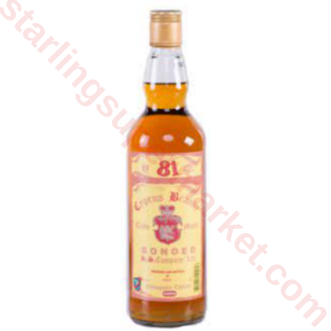 81 BONDED BRANDY 70 CL