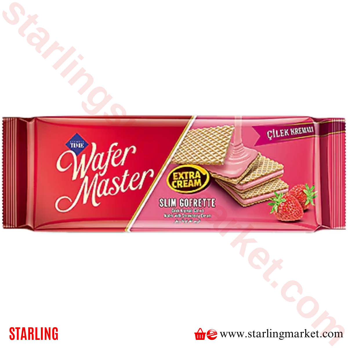 WM CIZMECI KREMALI YAPRAK GOFRET SLIM CILEK 128 G