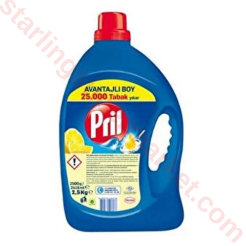 PRIL BULASIK DETERJANI KLASIK LIMON 2.5 KG
