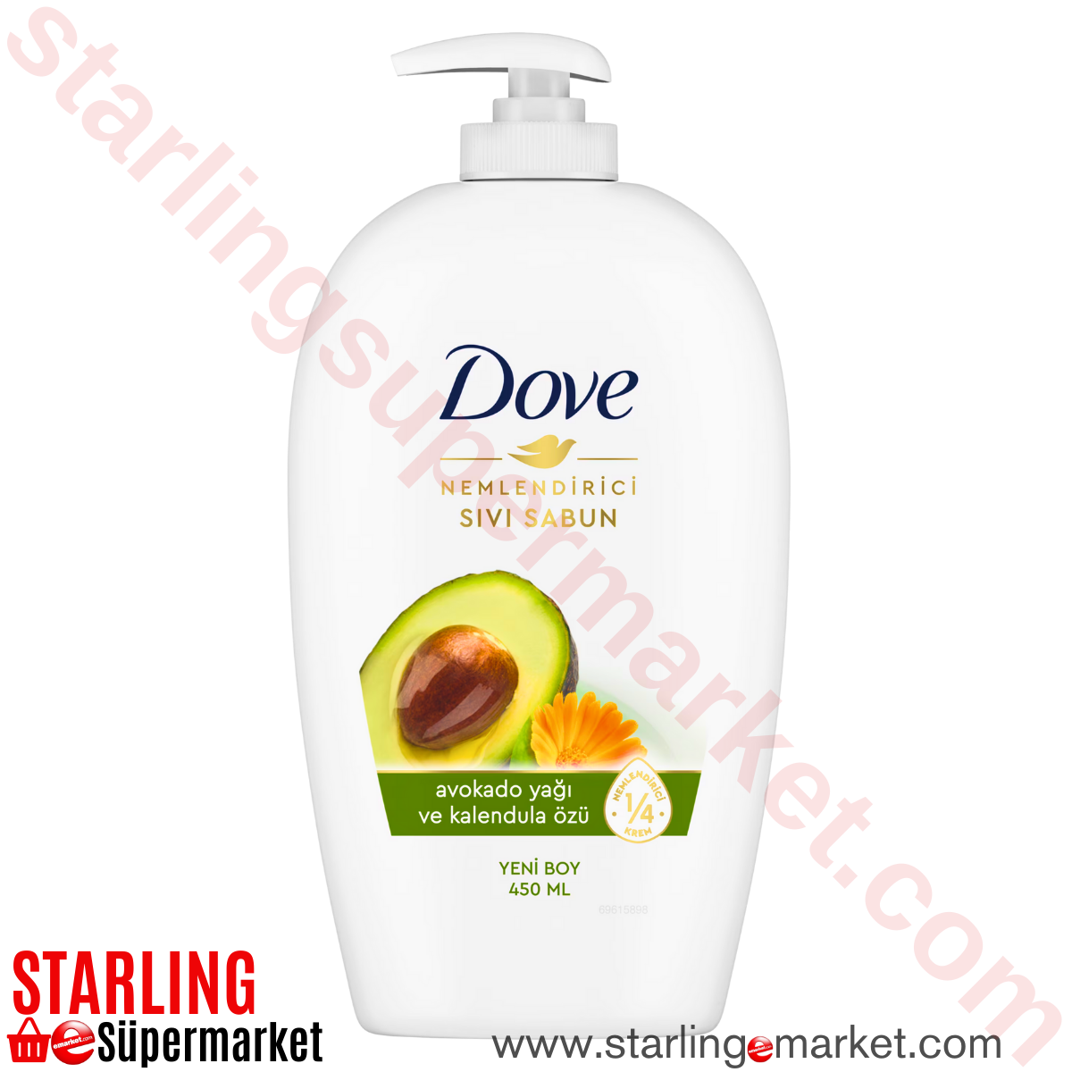 DOVE SIVI SABUN AVOKADO YAGI 450 G