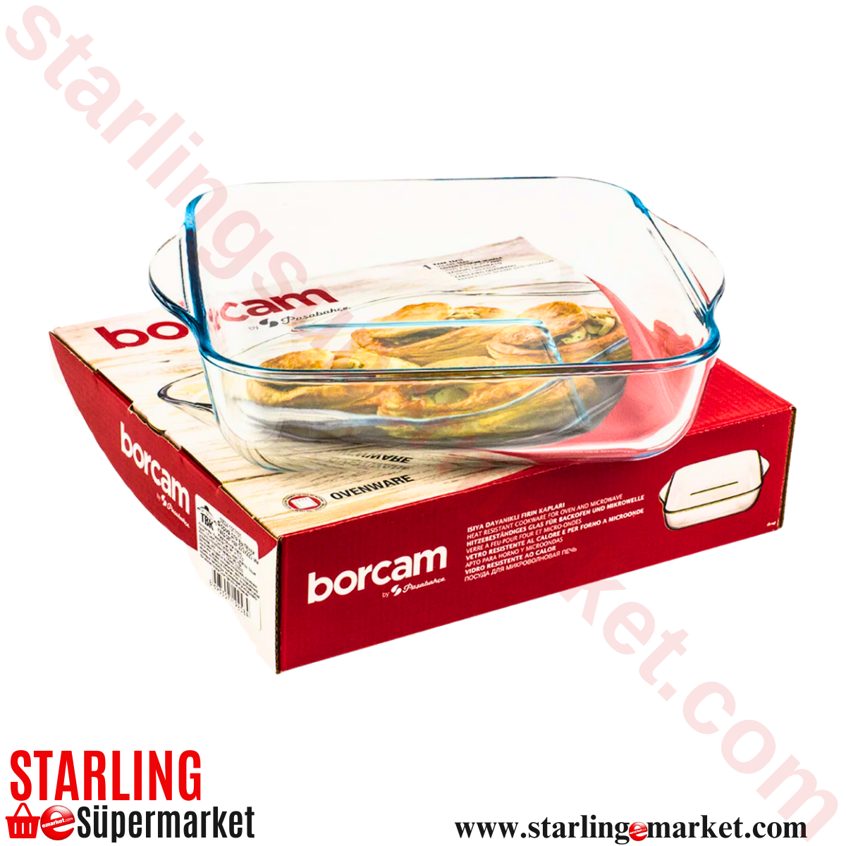 PASABAHCE BORCAM KARE TEPSI 59034