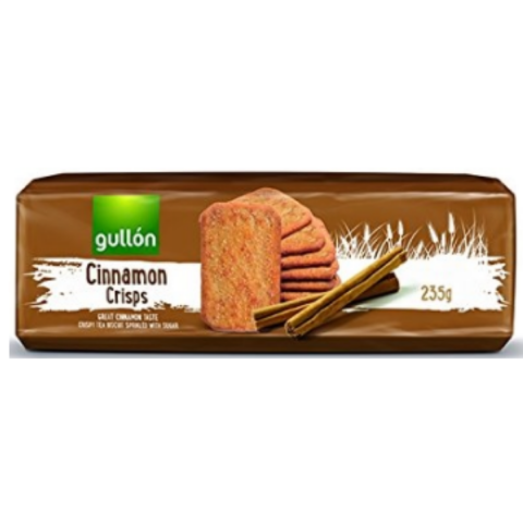 GULLON BISKUVI CINNAMON CRISPS 235 G