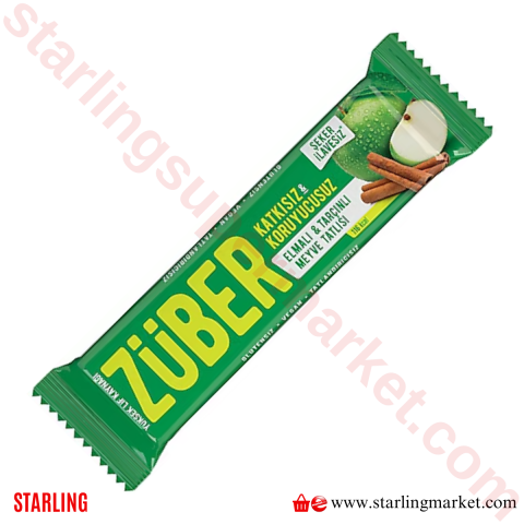 ZUBER BAR ELMALI-TARCINLI 40 G