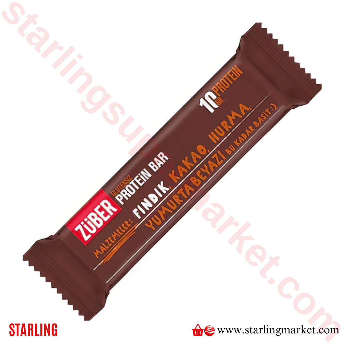 ZUBER PROTEIN BAR GLUTENSIZ FINDIKLI 35 G