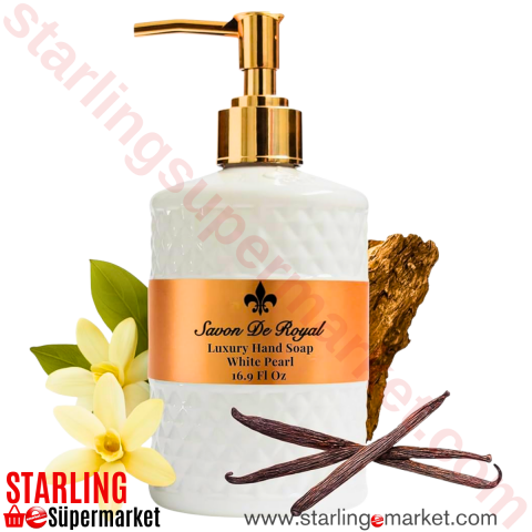 SAVON DE ROYAL LUXURY VEGAN SABUN SIVI WHITE PEARL