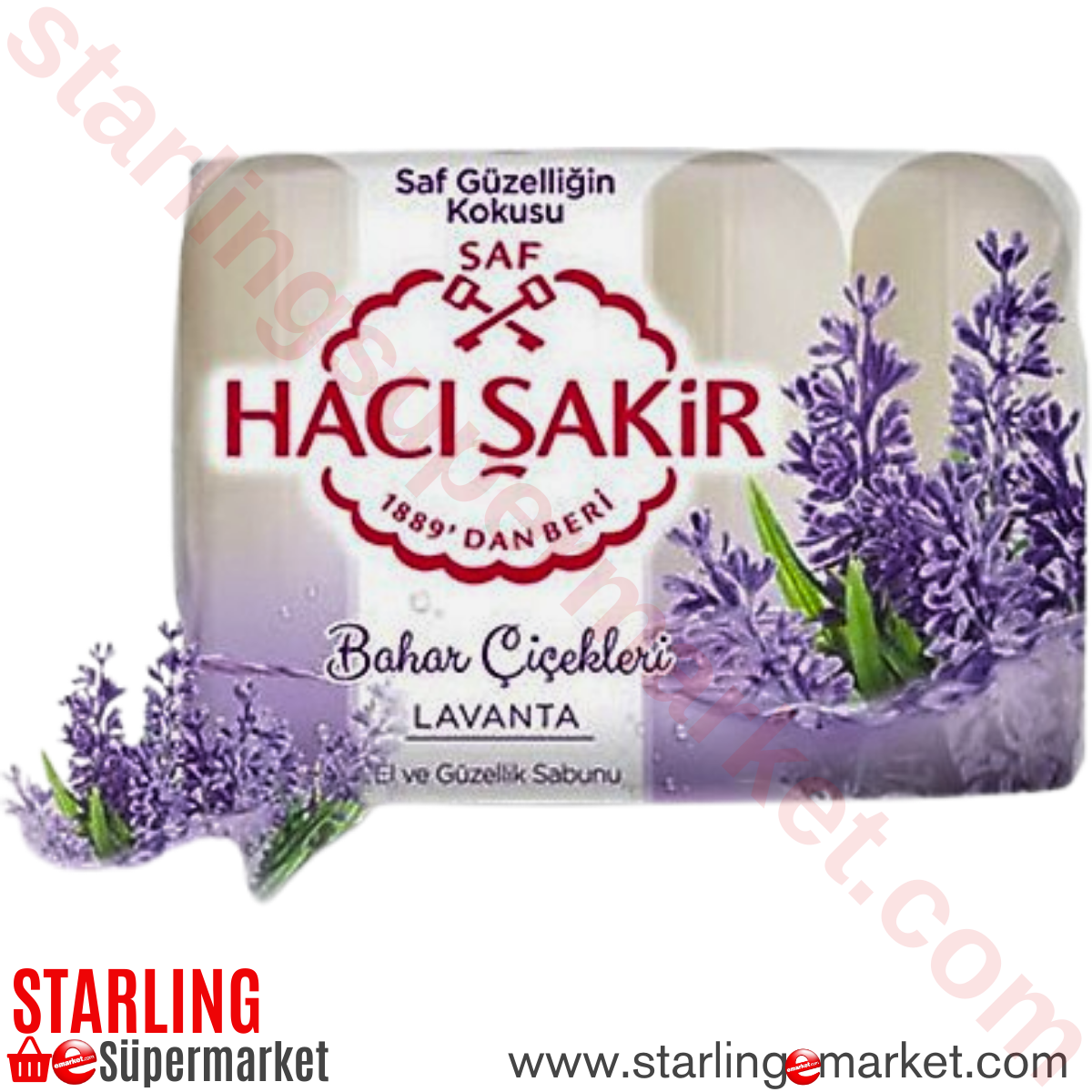 HACI SAKIR SABUN LAVANTA 4*70 G
