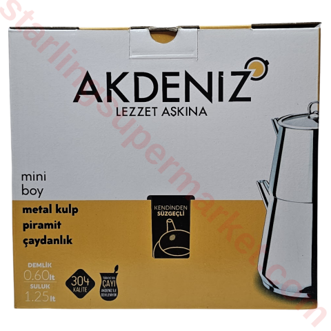 AKDENIZ PIRAMIT ELIT METAL MINI CAYDANLIK BAKIR