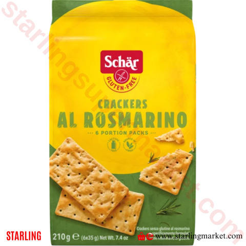 SCHAR CRACKERS AL ROSMARINO GLUTEN FREE 210 G