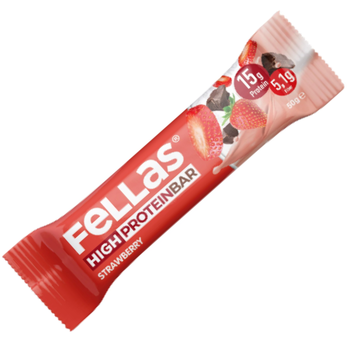 FELLAS HIGH PROTEIN BAR STRAWBERRY 45 G