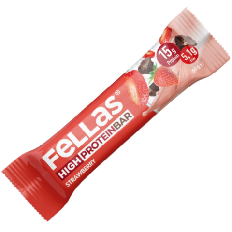 FELLAS HIGH PROTEIN BAR STRAWBERRY 45 G