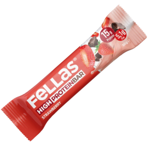 FELLAS HIGH PROTEIN BAR STRAWBERRY 45 G
