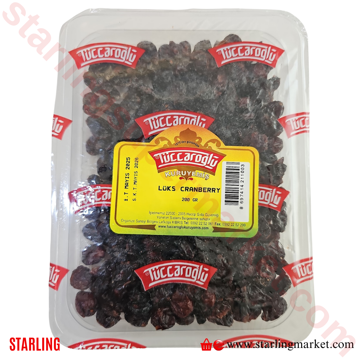 TUCCAROGLU KURU MEYVE YABAN MERSINI LUX 200 G