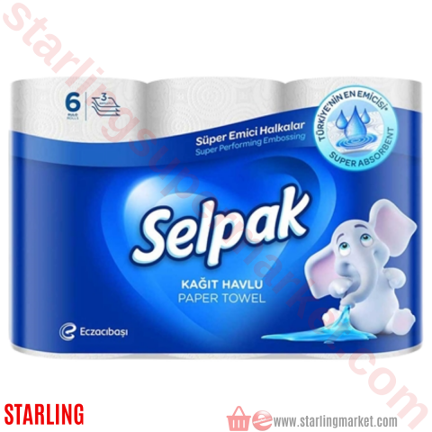 SELPAK HAVLU 6 LI