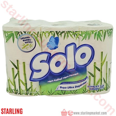 SOLO TUVALET KAGIDI BAMBU 12 LI