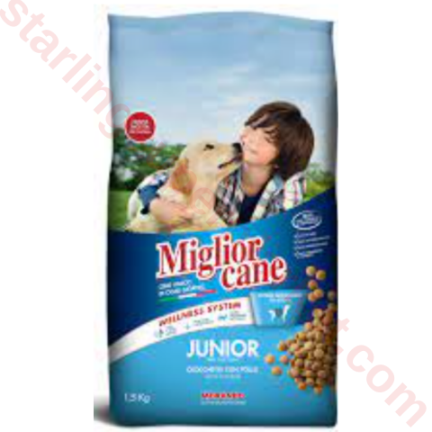 MIGLIORCANE KOPEK MAMASI KURU JUNIOR TAVUK 1.5 KG