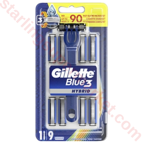 GILLETTE BLUE 3 TIRAS MAKINESI HYBRID +8